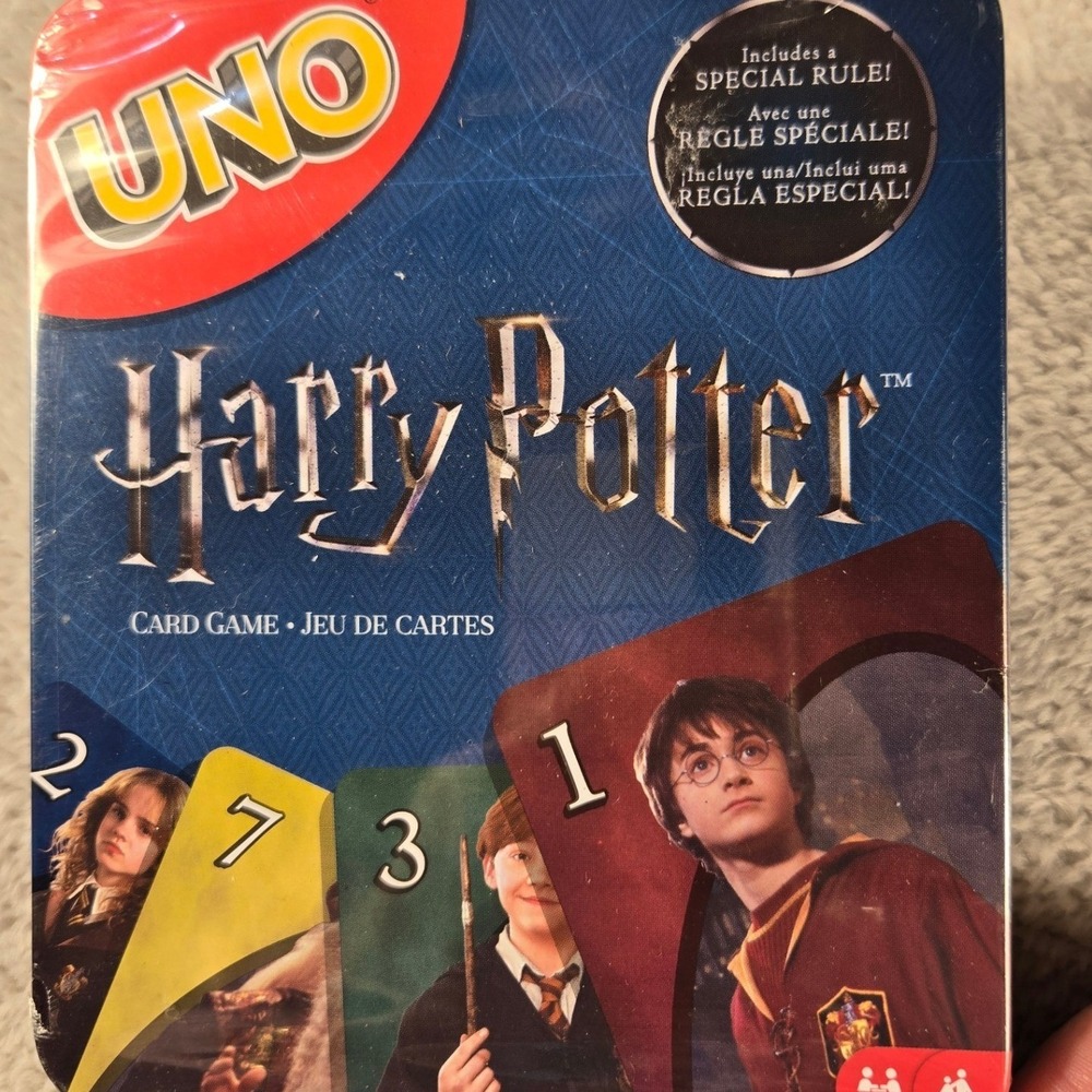 Mattel Harry Potter UNO Card Game Collector Tin Special Rule FNC43 New Sealed